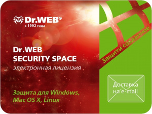 Антивирус Dr.Web Security Space на 36 м., 2 ПК, базовый (LHW-BK-36M-2 ...